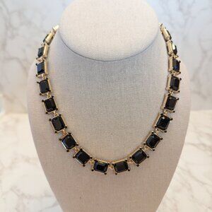 White House Black Market Reversible Goldtone Necklace